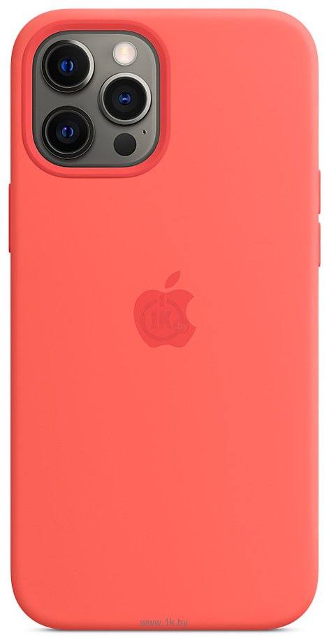 Фотографии Apple MagSafe Silicone Case для iPhone 12 Pro Max (розовый цитрус)