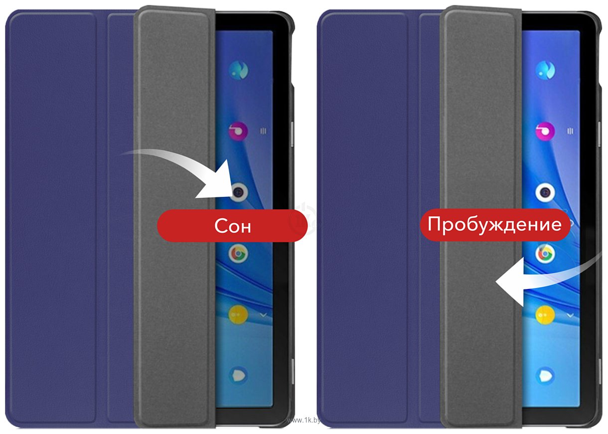 Фотографии JFK Smart Case для TCL Tab 10s (темно-синий)