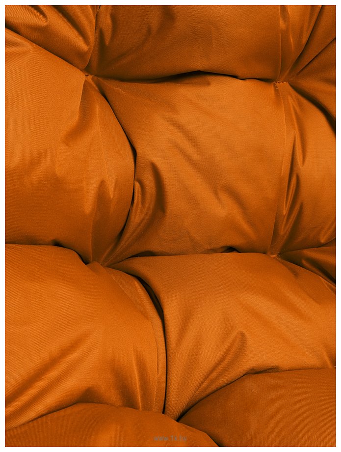 Фотографии M-Group Для двоих Люкс 11510207 (коричневый ротанг/оранжевая подушка)