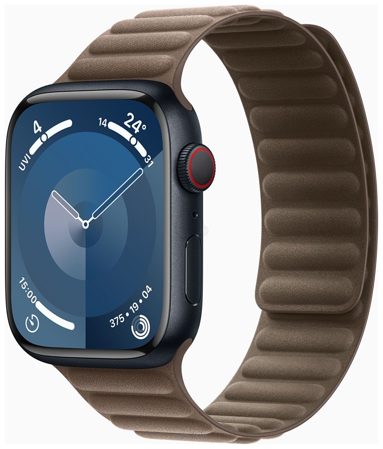 Фотографии Apple Watch Series 9 LTE 45 мм (алюминиевый корпус, замшевый ремешок S/M) Фотографии Apple Watch Series 9 LTE 45 мм (алюминиевый корпус, замшевый ремешок S/M)