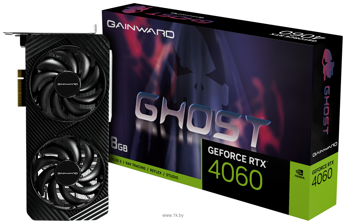 Фотографии Gainward GeForce RTX 4060 Ghost V1 (NE64060019P1-1070B)