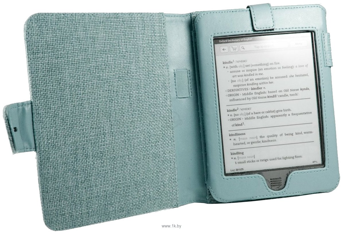 Фотографии Tuff-Luv Kindle Touch Natural Hemp Turquoise Blue (E10_37)