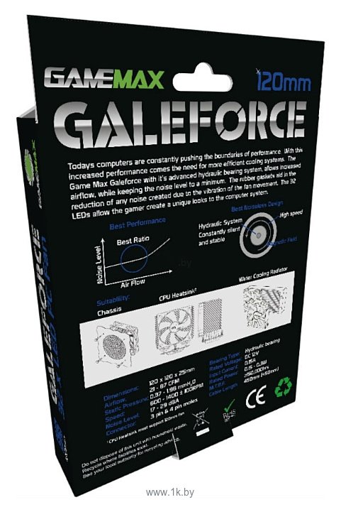 Фотографии GameMax Galeforce 32 x Blue LED
