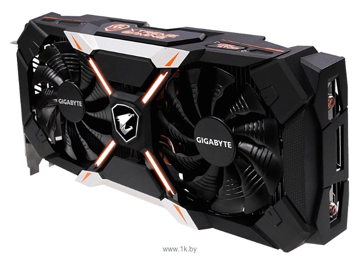 Фотографии GIGABYTE GeForce GTX 1060 1645Mhz PCI-E 3.0 6144Mb 8316Mhz 192 bit DVI 3xHDMI HDCP AORUS Xtreme Edition (rev. 2.0)