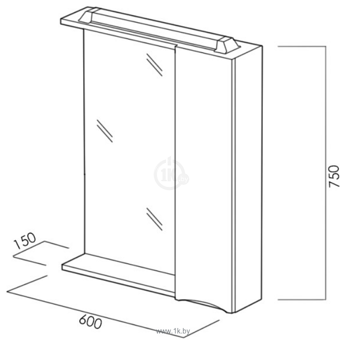 Фотографии BelBagno  Marino-SPC-600/750-1A-BL-P-R (bianco lucido)