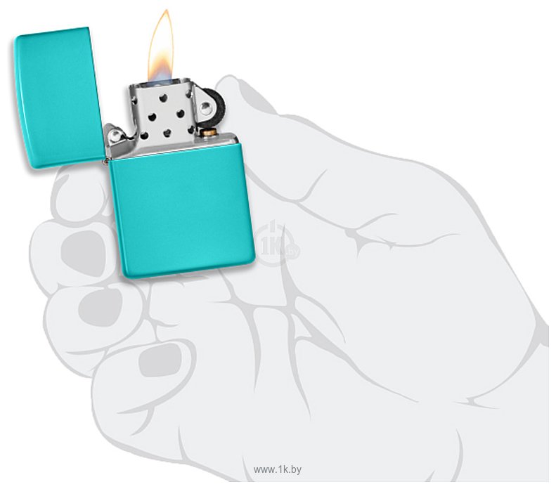 Фотографии Zippo Classic Flat Turquoise 49454