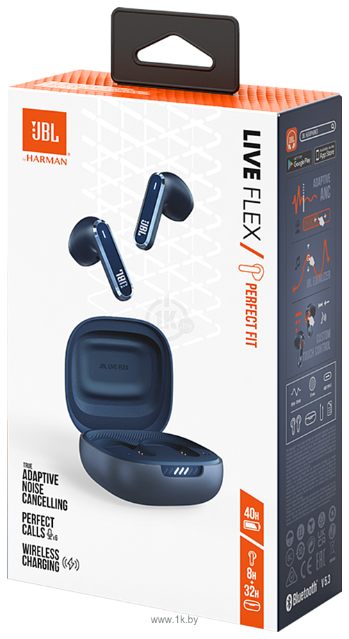 Jbl live flex 3. JBL Live Flex. JBL Live Flex Blue. Наушники джибл Live Flex.