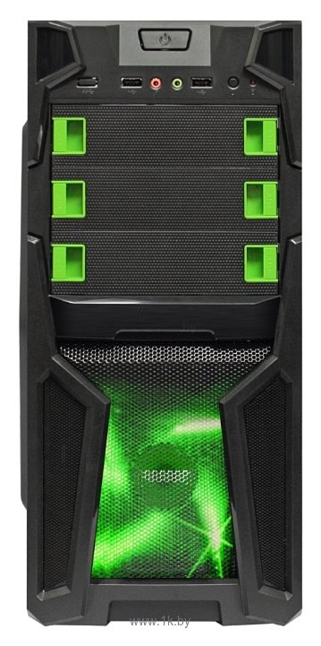 Фотографии BoxIT 3401BG w/o PSU Black/green