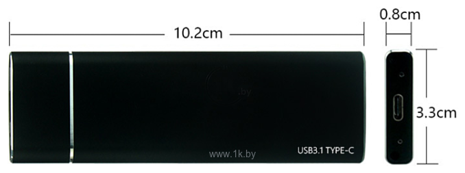 Фотографии USBTOP SATA – USB3.1 Type-C (для жесткого диска M.2)