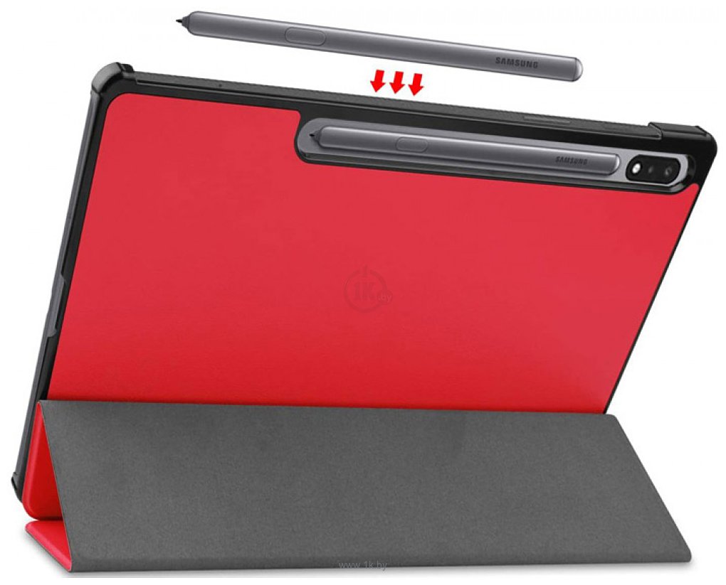 Фотографии JFK Smart Case для Samsung Galaxy Tab S7 FE 12.4" 2021 (красный)