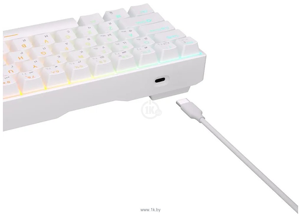 Фотографии Royal Kludge RK71 RGB white, RK Red