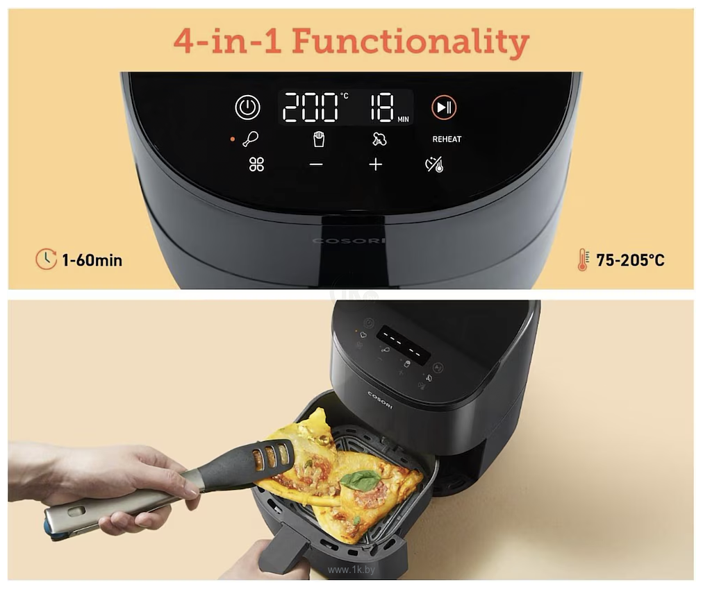 Фотографии Cosori Lite 2.1-Quart Mini Air Fryer CAF-LI211 (серый)