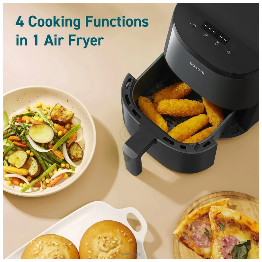 Фотографии Cosori Lite 2.1-Quart Mini Air Fryer CAF-LI211 (серый)