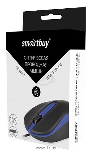 Фотографии SmartBuy SBM-329-KB black-Blue USB