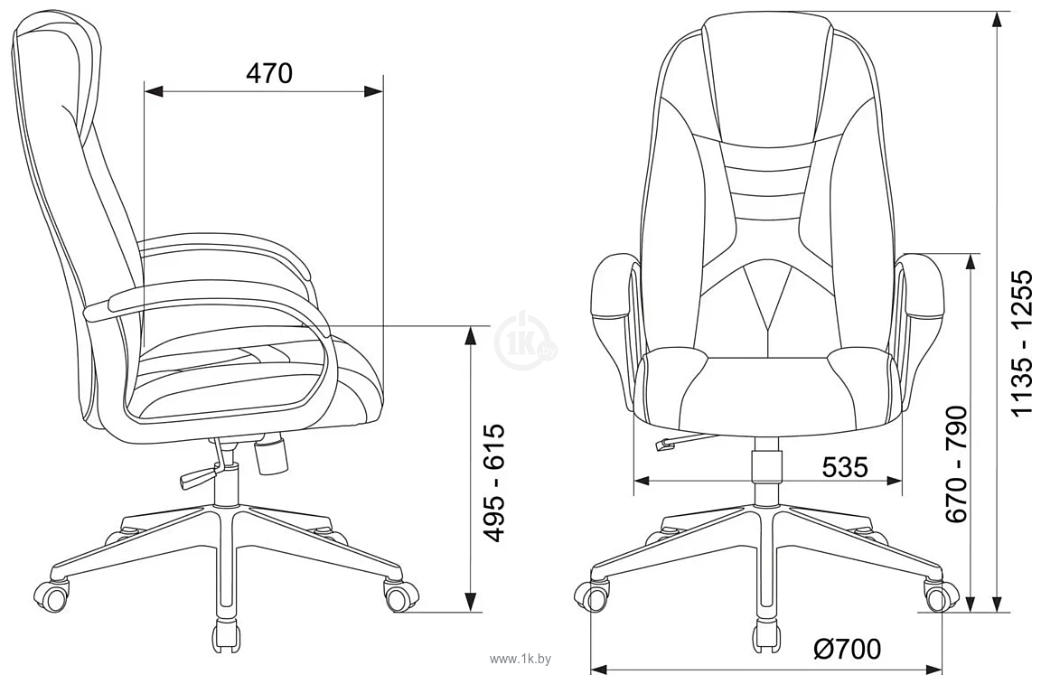 Фотографии Stool Group TopChairs ST-Cyber 8 (черный/оранжевый)