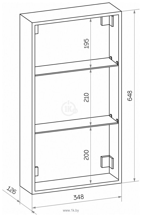 Фотографии Континент  Allure Led 35х65 (левый)