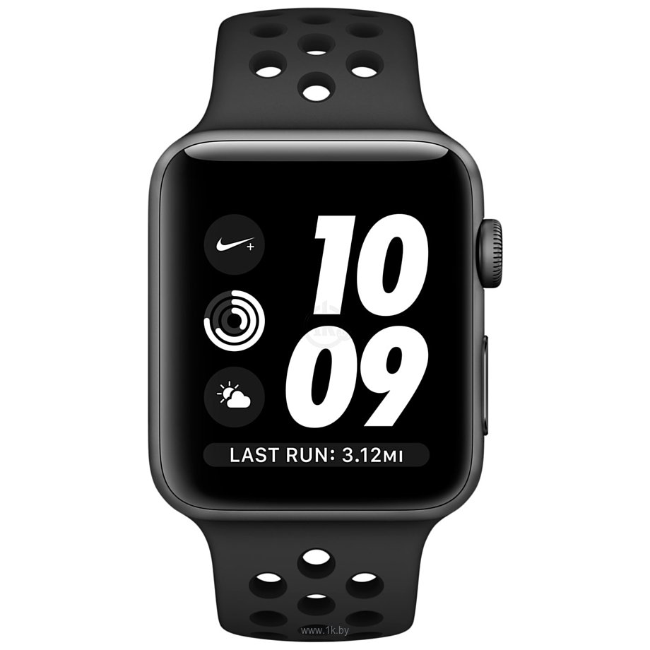 Фотографии Apple Watch Nike+ 38mm Space Gray with Black Nike Sport Band (MQ162)