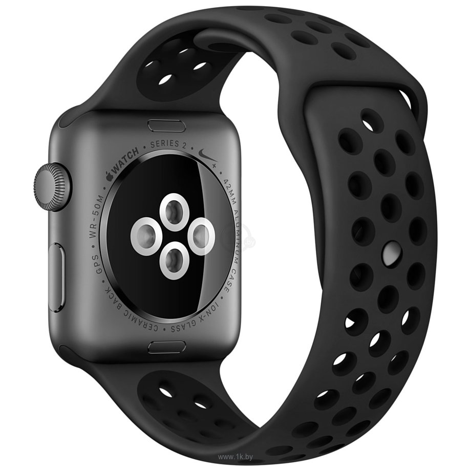 Фотографии Apple Watch Nike+ 38mm Space Gray with Black Nike Sport Band (MQ162)