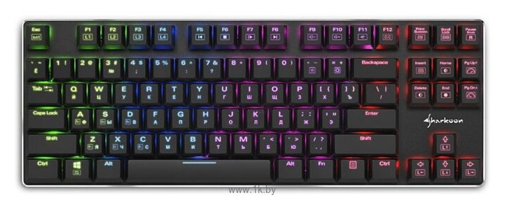 Фотографии Sharkoon PureWriter TKL RGB Kailh Red black USB