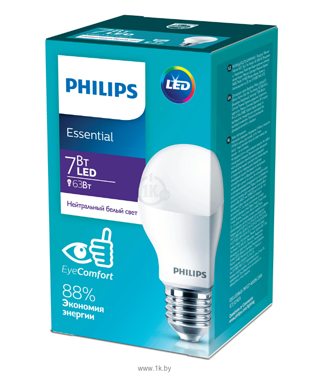 Фотографии Philips ESS LEDBulb 7W E27 4000K (929002299087)