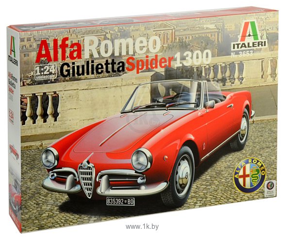 Фотографии Italeri 3653 Alfa Romeo Giulietta Spider 1300