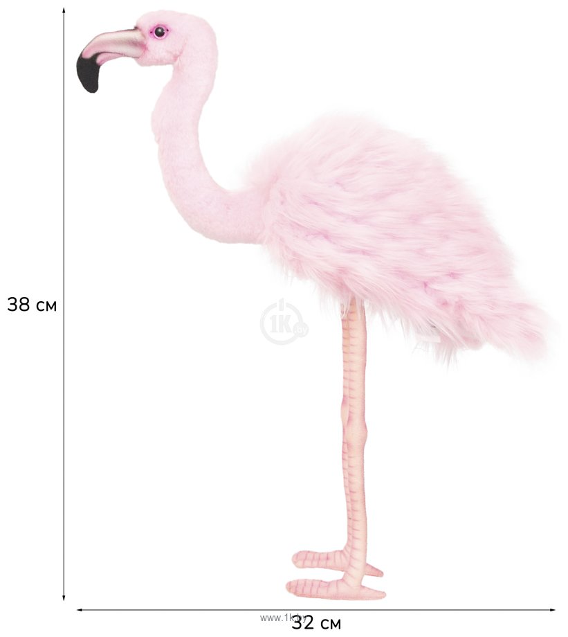 Фотографии Hansa Сreation Розовый фламинго 5680 (38 см)