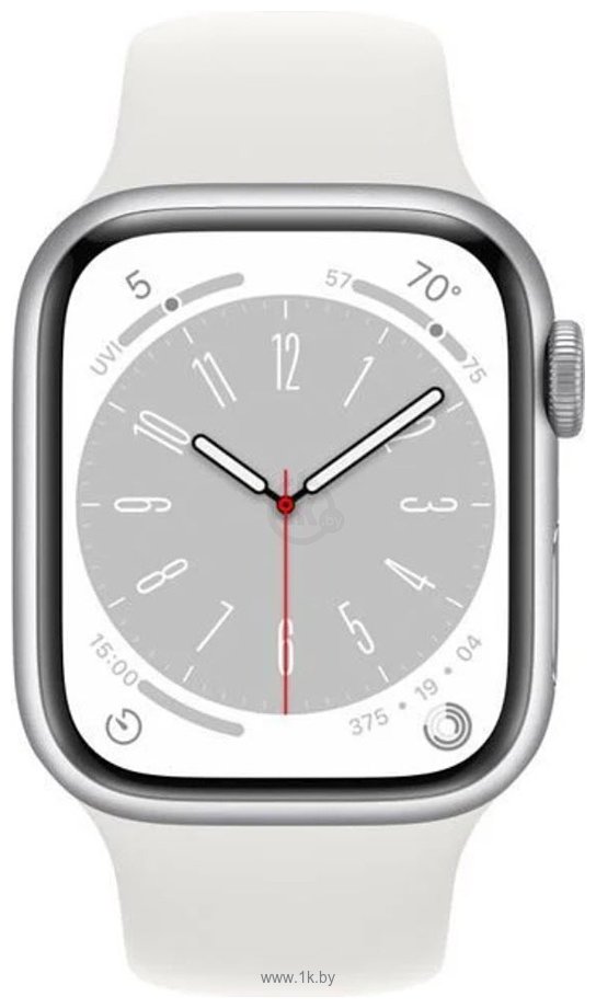 Фотографии Apple Watch Series 8 41 мм (алюминиевый корпус, спортивный силиконовый ремешок)