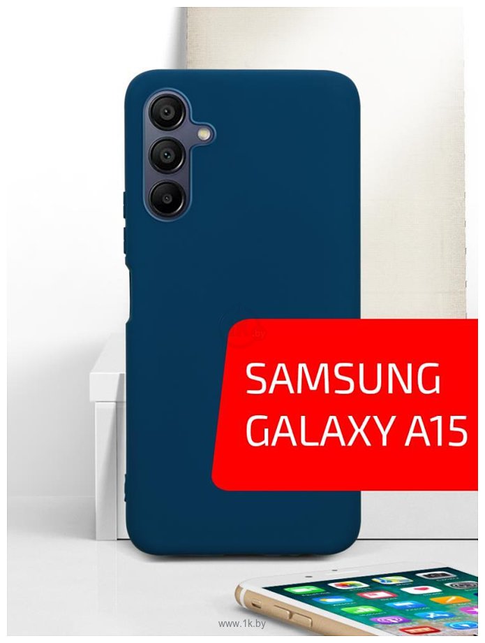 Фотографии Akami Matt TPU для Samsung Galaxy A15 (синий)