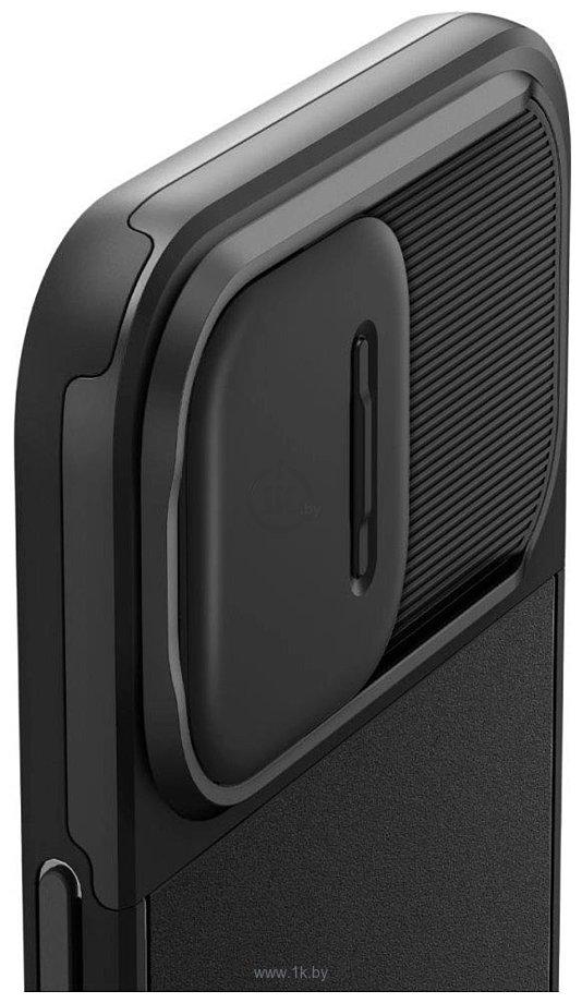 Фотографии Spigen Optik Armor (MagFit) для iPhone 14 Pro ACS04993 (черный)