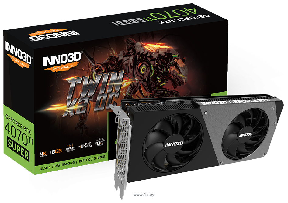 Фотографии Inno3D GeForce RTX 4070 Ti Super Twin X2 OC (N407TS2-166XX-186156N)