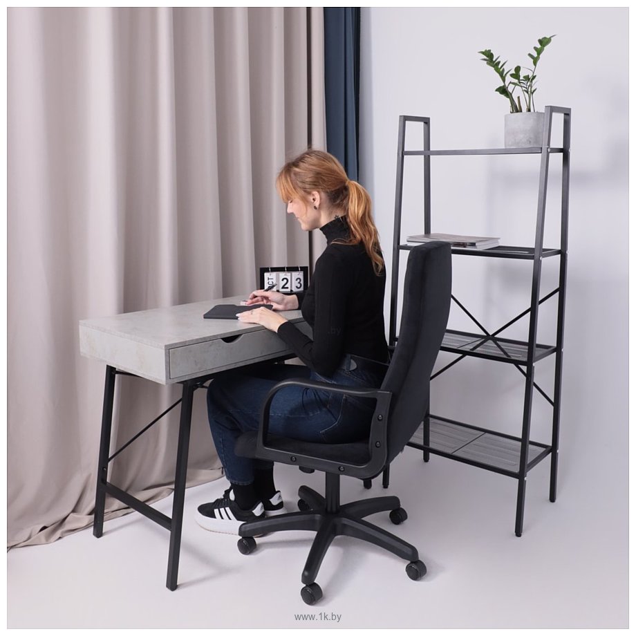 Фотографии AksHome Менеджер 01 Seven 035 (велюр, черный)