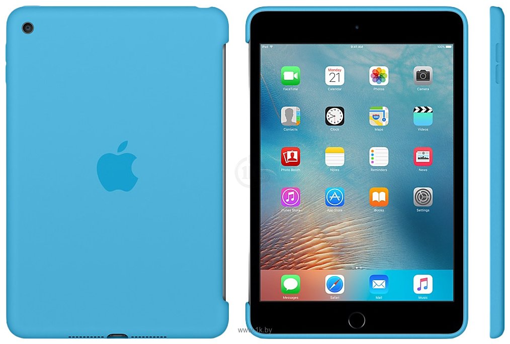 Фотографии Apple Silicone Case for iPad mini 4 (Blue) (MLD32ZM/A)