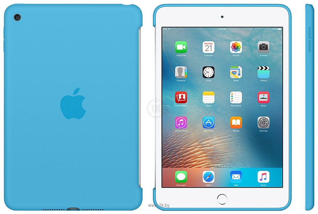 Фотографии Apple Silicone Case for iPad mini 4 (Blue) (MLD32ZM/A)