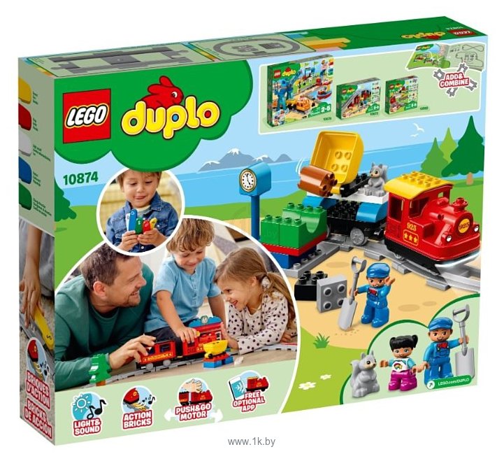 Фотографии LEGO Duplo 10874 Поезд на паровой тяге