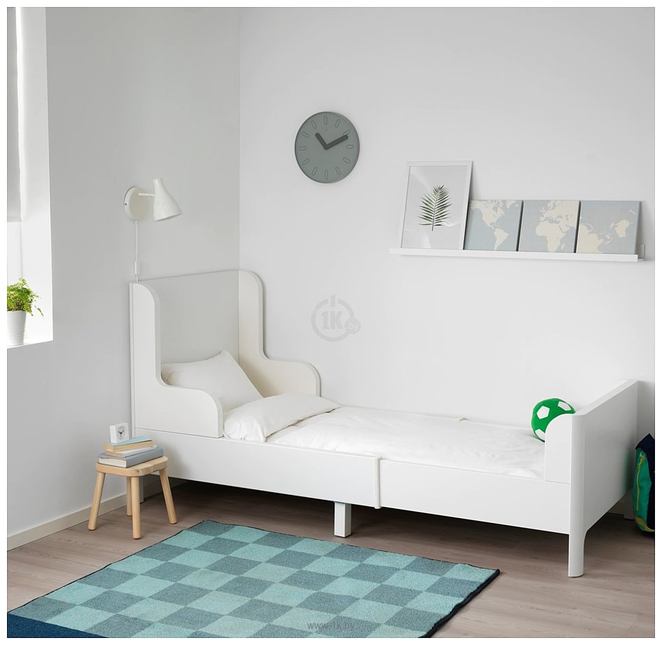 Фотографии Ikea Бусунге 80x130-200 (белый) 404.598.31