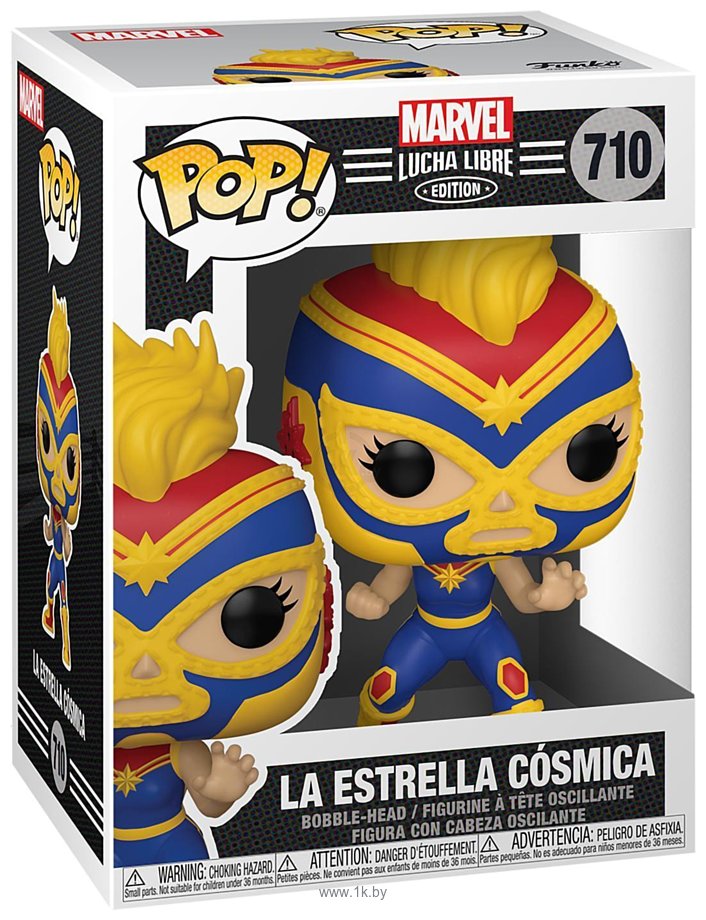 Фотографии Funko Bobble Marvel Luchadores Captain Marvel 53872