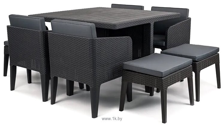 Фотографии Keter Columbia Dining Set 247484 (графит)