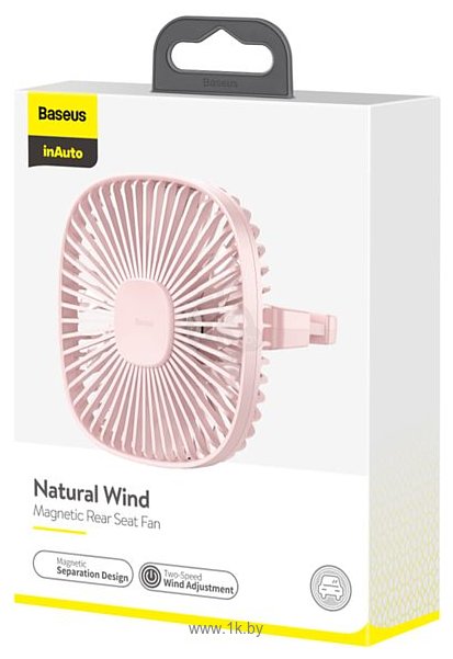 Фотографии Baseus Natural Wind Magnetic Rear Seat Fan (розовый)