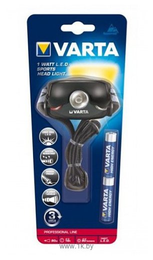 Фотографии Varta 1 Watt LED Sports Head Light 2AAA