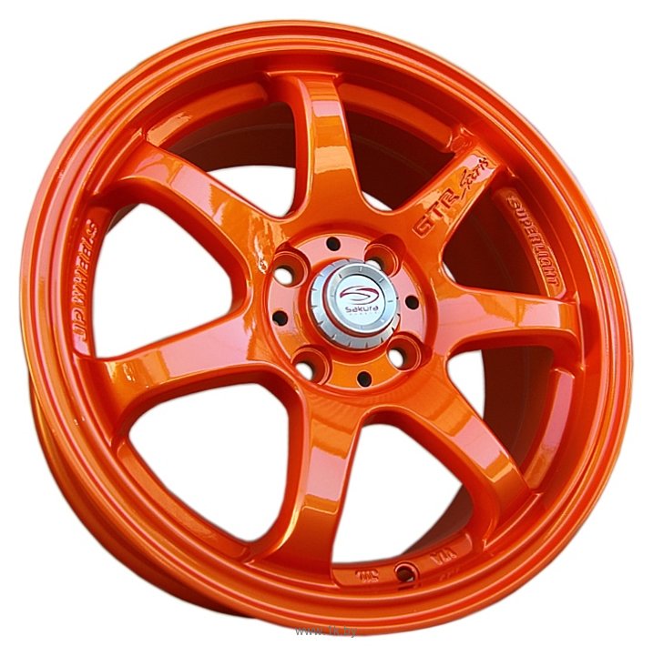 Фотографии Sakura Wheels 356A 6.5x15/4x100 D73.1 ET35 Оранжевый