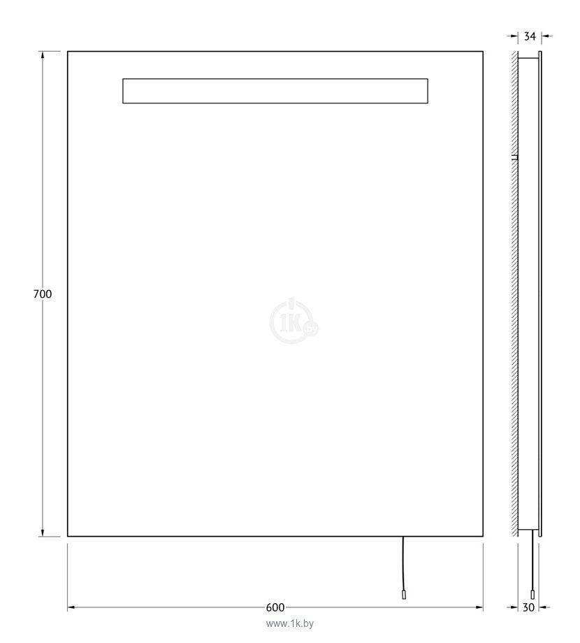 Фотографии Ellux Linea LED 60х70 (LIN-A1 9115)