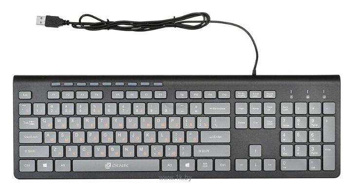 Фотографии Oklick 480M Multimedia Keyboard black-Grey USB