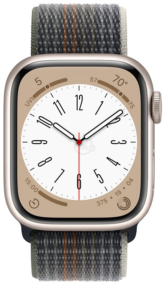 Фотографии Apple Watch Series 8 45 мм (алюминиевый корпус, нейлоновый ремешок)
