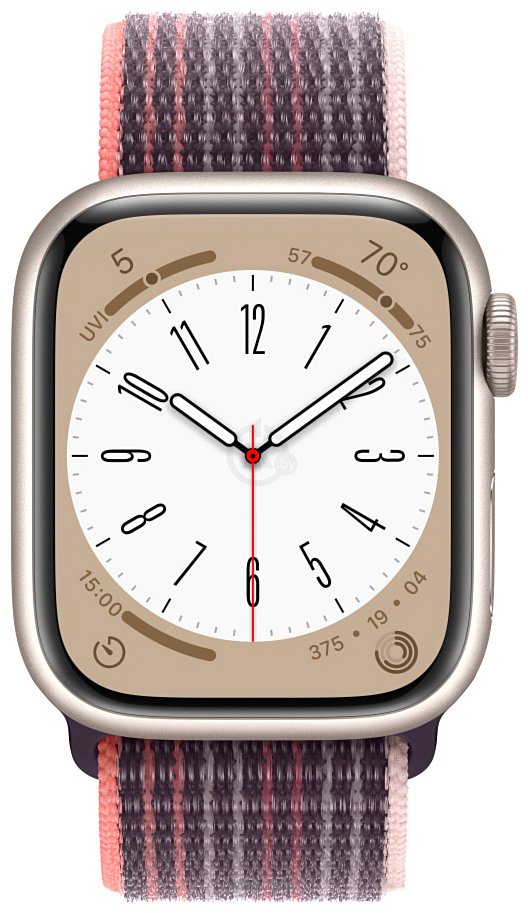 Фотографии Apple Watch Series 8 45 мм (алюминиевый корпус, нейлоновый ремешок)