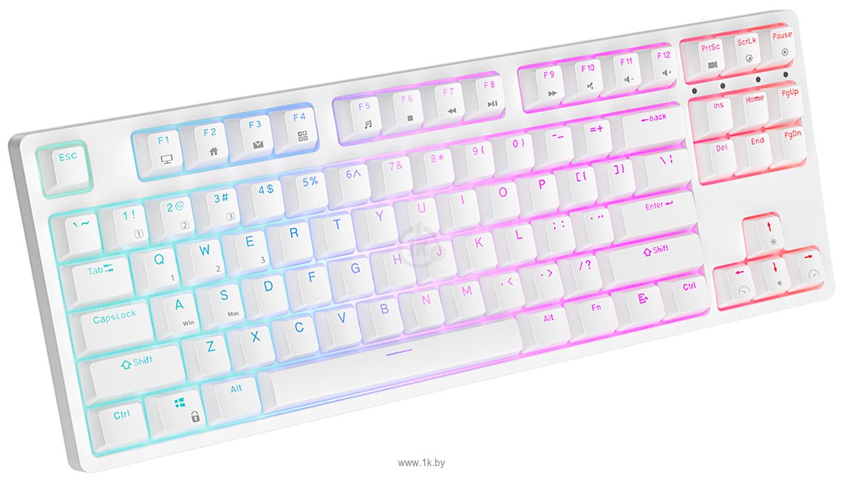 Фотографии Royal Kludge RK87 RGB white, RK Red