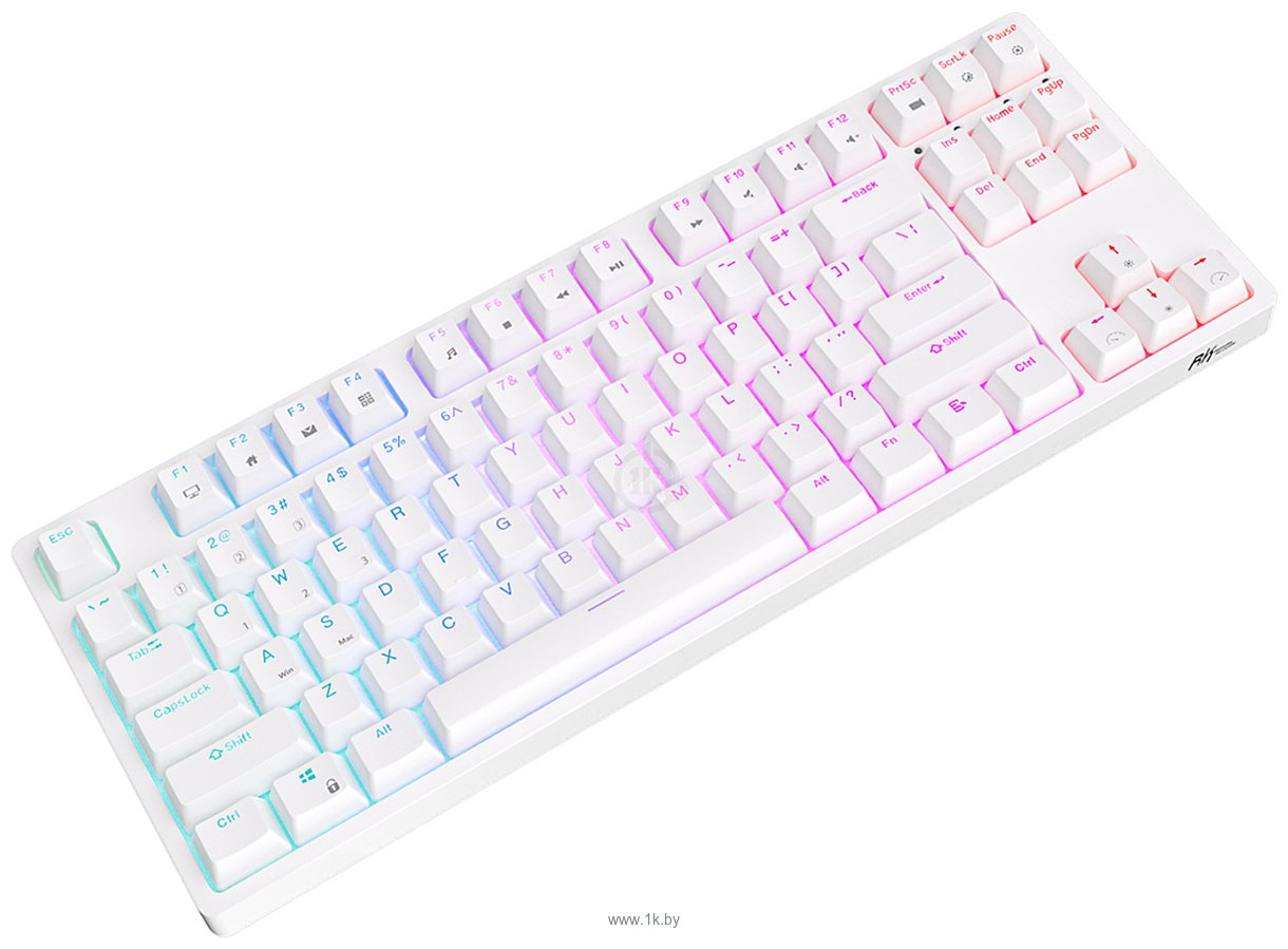 Фотографии Royal Kludge RK87 RGB white, RK Red