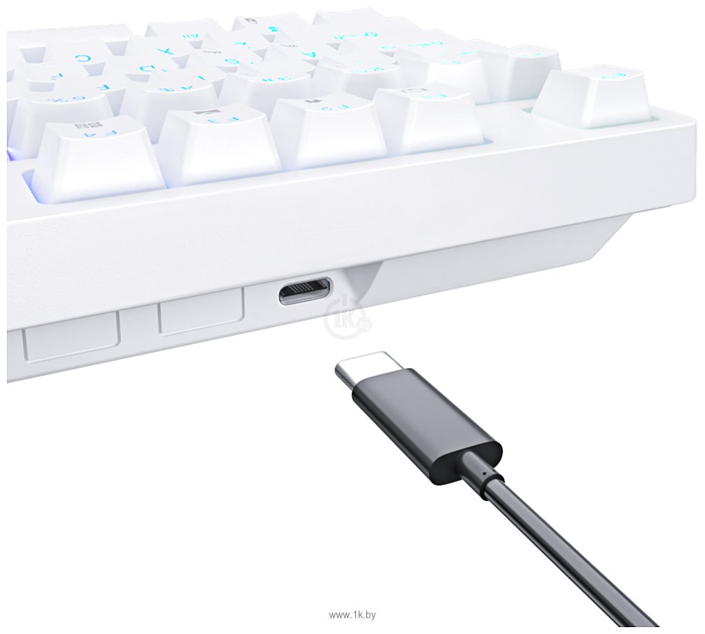 Фотографии Royal Kludge RK87 RGB white, RK Red