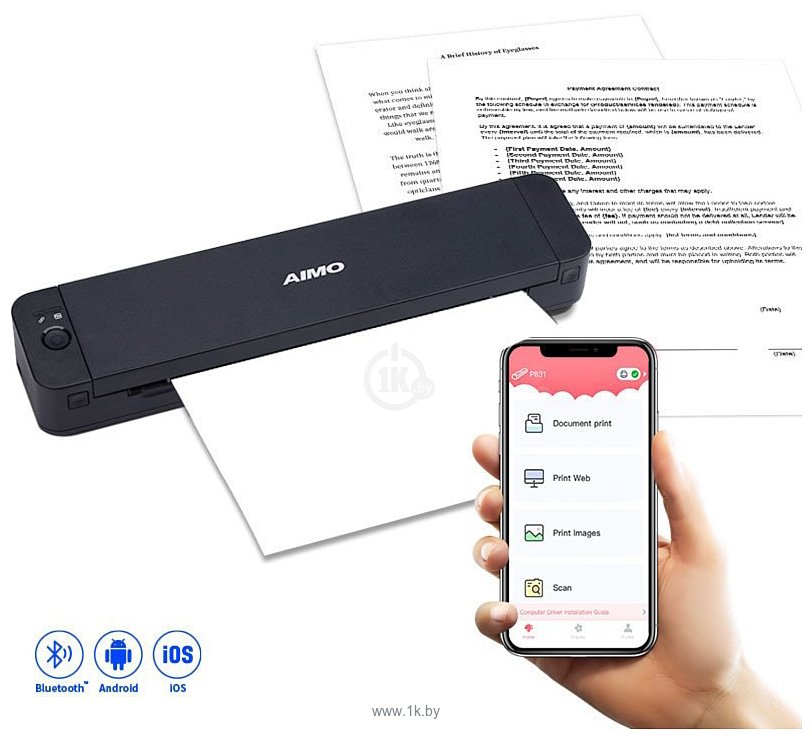 Фотографии Aimo P832 A4 Mobile Printer