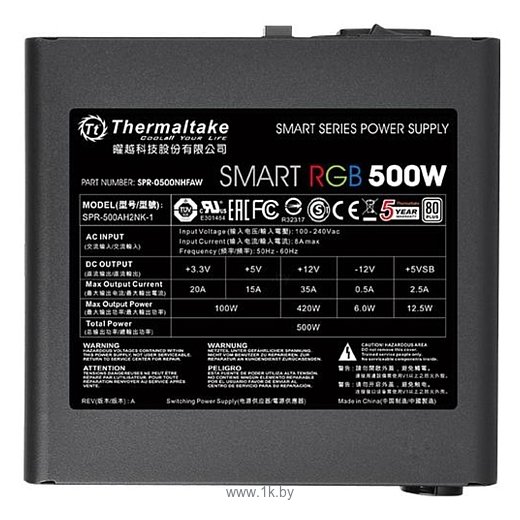 Фотографии Thermaltake Smart RGB 500W