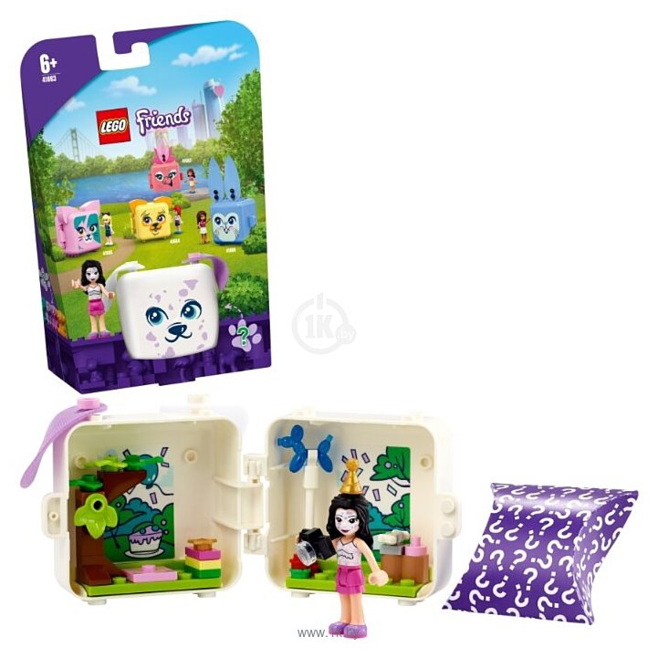 Фотографии LEGO Friends 41663 Кьюб Эммы с далматином